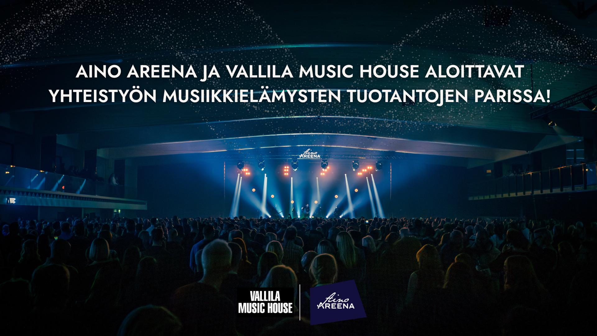 Aino Areena ja Vallila Music House aloittavat yhteistyön musiikkielämysten tuotantojen parissa!